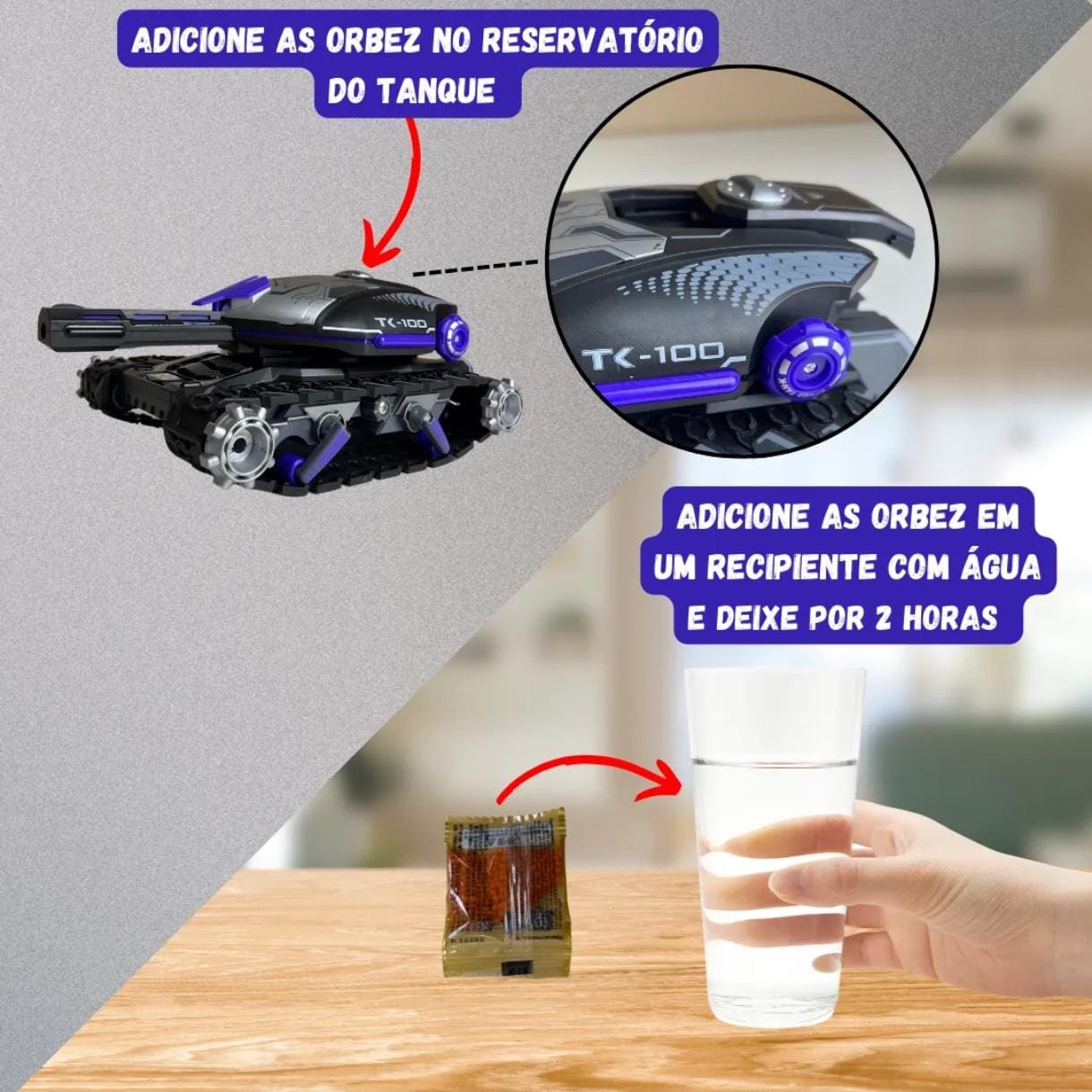 TankStorm BrinKids™ – Tanque de Batalha